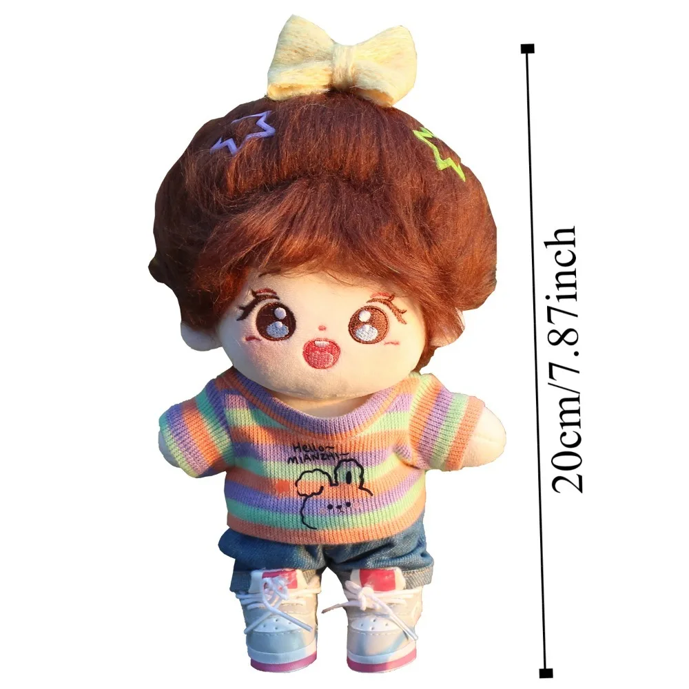 Sweater Cotton Doll Clothes Casual Wears Denim Shorts Plush Doll Overalls T-shirt Playing House No Attribute Doll Clothes