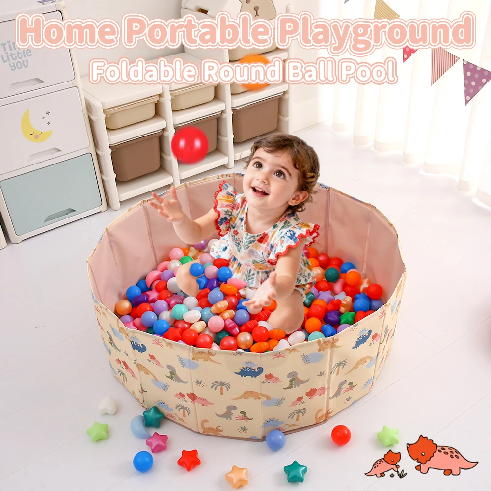 1개 100cm 접이식 드라이 풀 볼 풀 베이비 볼 풀 놀이터 장난감 어린이 생일 선물 파티 장식