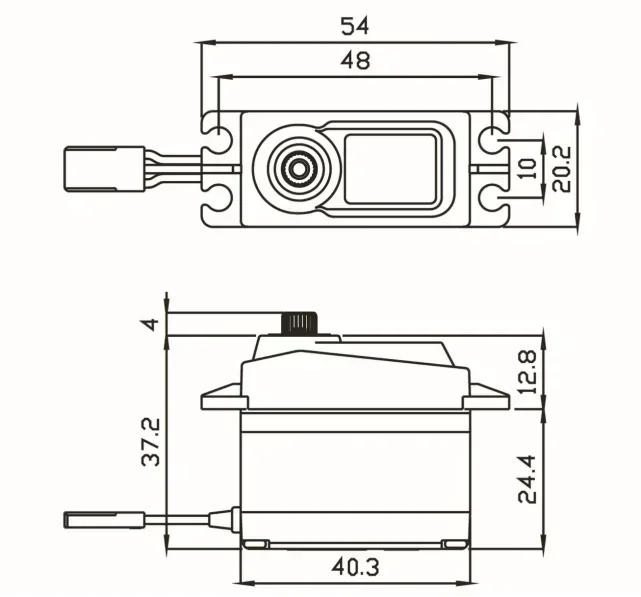 Servo Digital 36KG Motor Sin Núcleo MA-1230SG Metal Gear Servos Estándar de Alto Torque para Drones brazo robótico Moteur