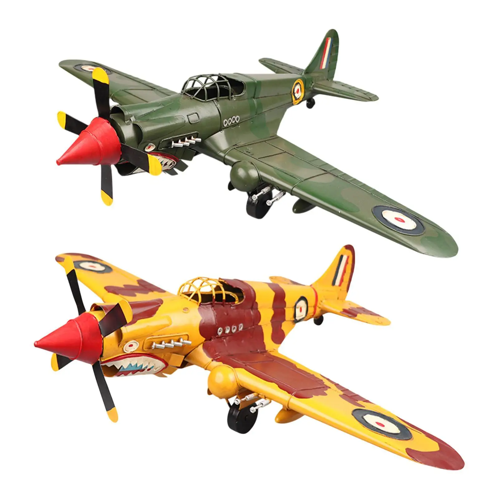 Metal Airplane Model Plane Model Creative Simulation Ornament Fighter Model Aircraft Model for Tabletop Office Decoration