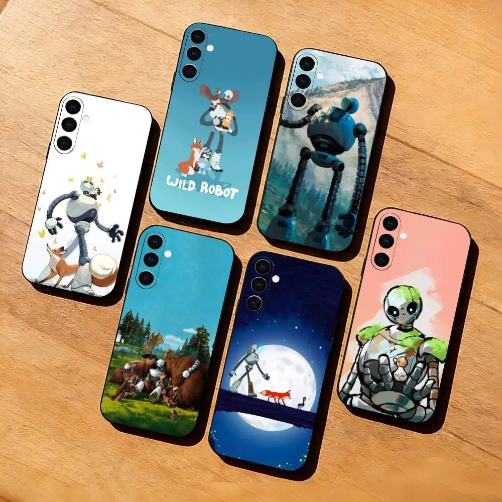 Animation The Wild R-Robot  Phone Case For Samsung Galaxy A73,A72,A71,A70,A53,A52,A51,Others Soft Black Cover