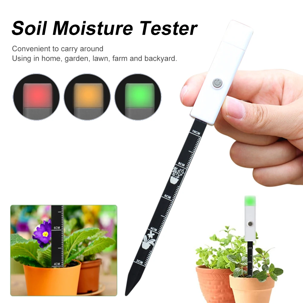 Soil Moisture Meter Temperature Humidity Tester Plant Monitor Smart Home Detector Garden Care Planting Humidity Meter Tool