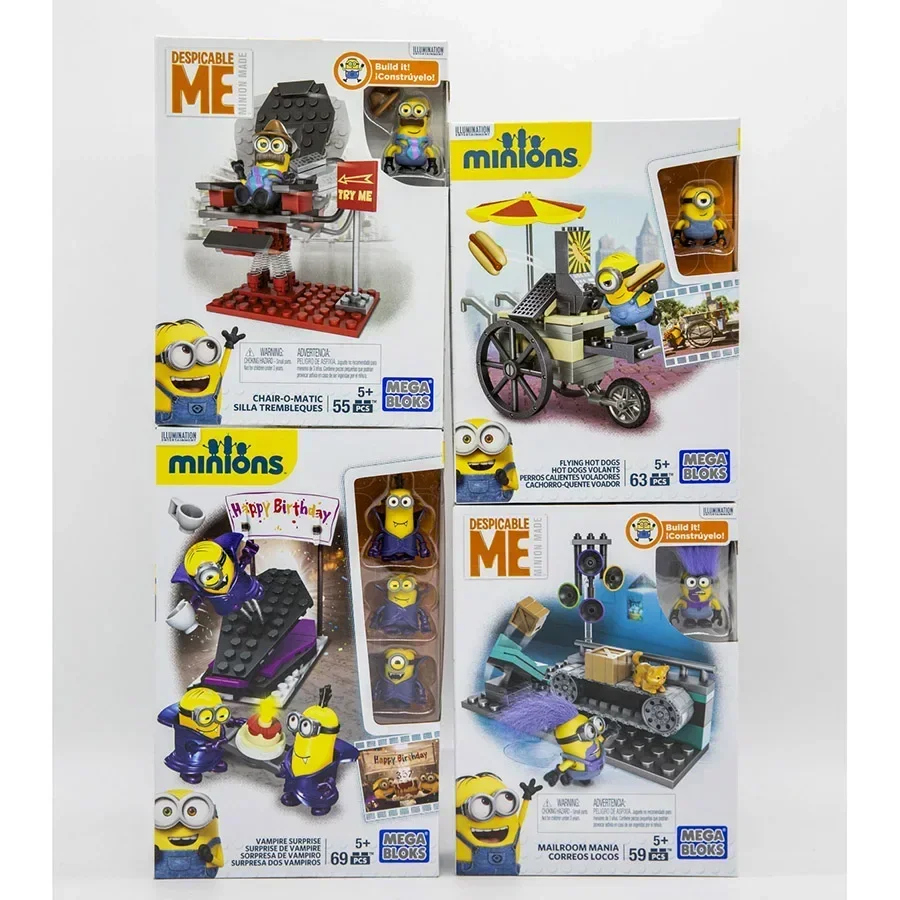 Bloks construx minions minions serie gebäude anime figur mini niedlich sammel modell spielzeug zimmer verzierung geburtstags geschenk