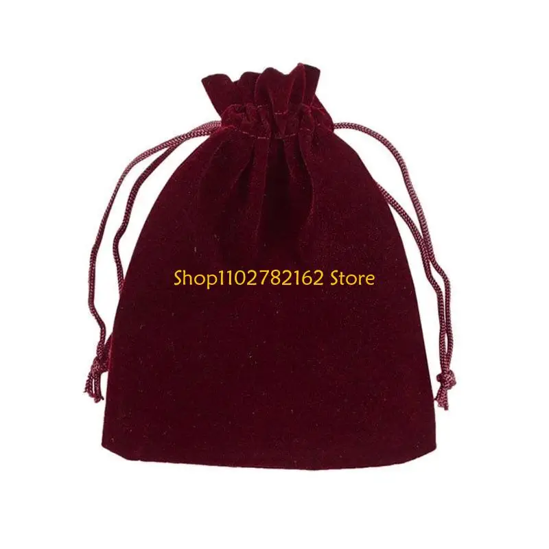 547B 10 Pcs Small Dices Drawstring Bag Velvets Jewelry Bag Tarot Bag Small Candy Bags Handmade Gift Packaging Bag