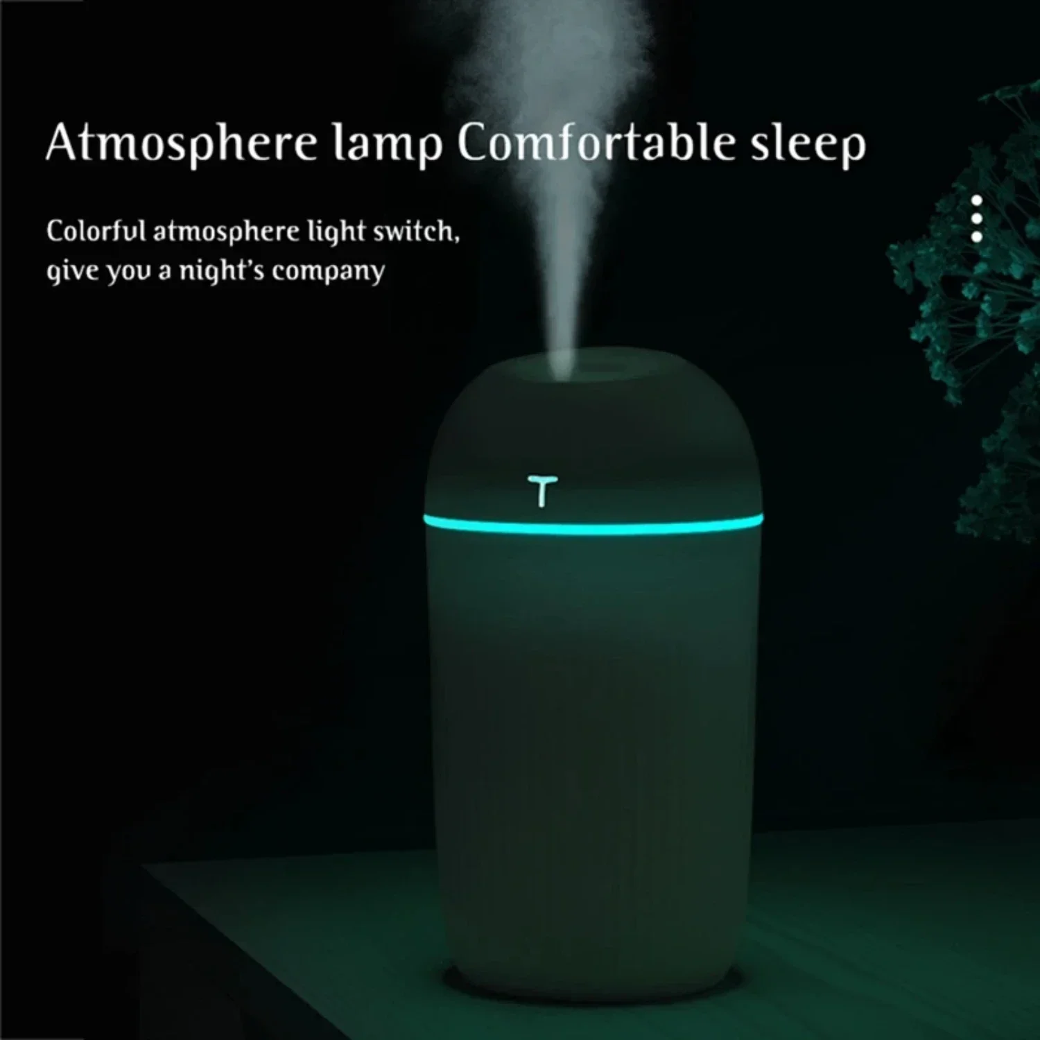 Improve Air Quality and Create a Relaxing Ambiance with Cool Mist Room Air Humidifier Featuring 7 Soothing Colors  Lights and