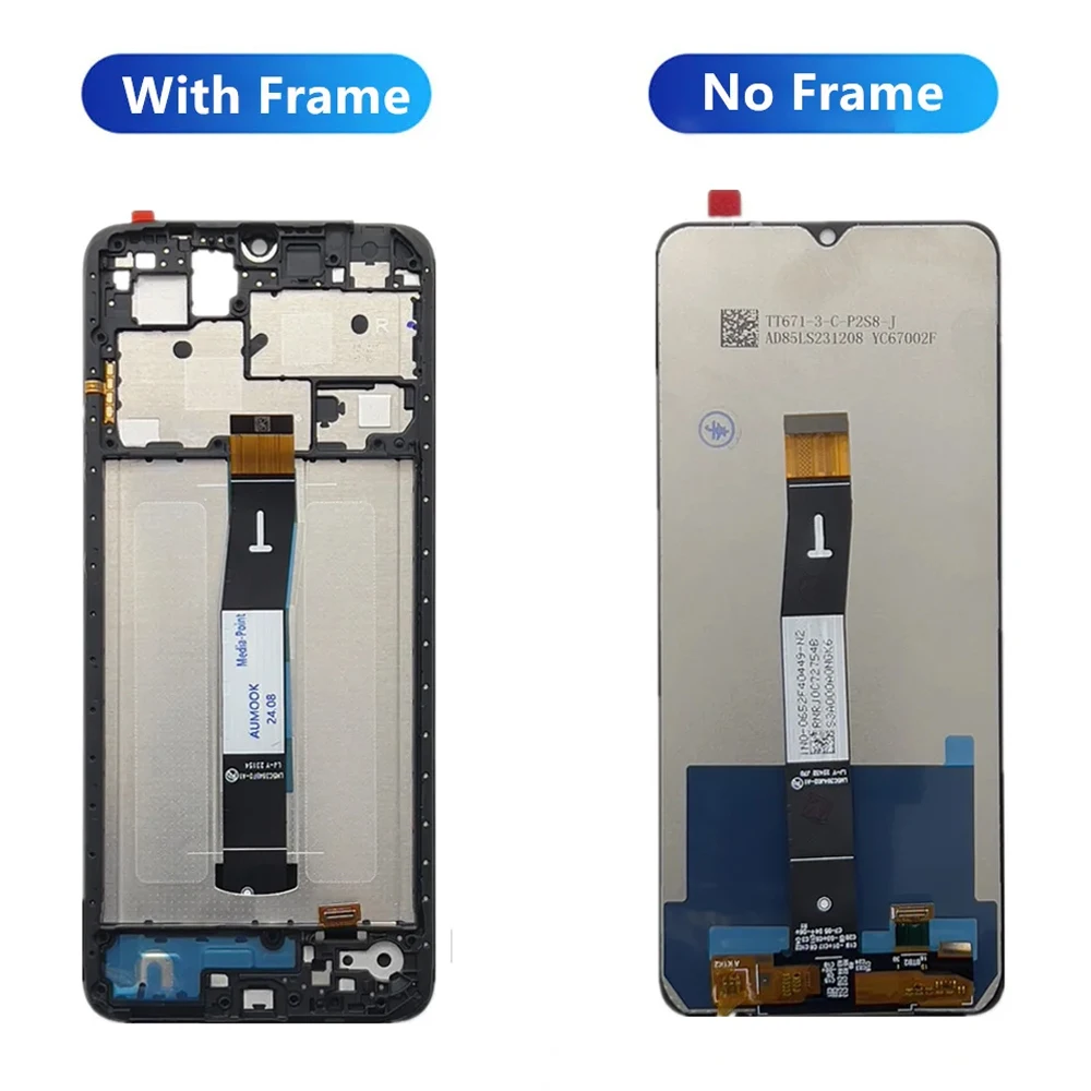 6.71\'\' Display For Xiaomi Redmi 12C LCD Display Touch Screen Digitizer Replacement Parts For Xiaomi Poco C55 LCD Screen Panel