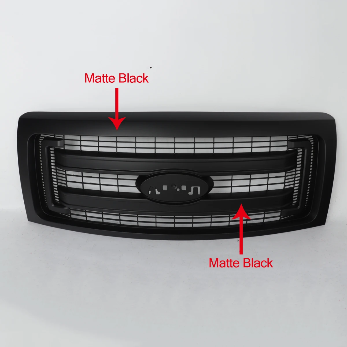 Matte Black Car Front Grille For Ford F150 2009-2014 XL XLT Front Bumper Upper Grille Modified Grills for Ford Grill Accessories