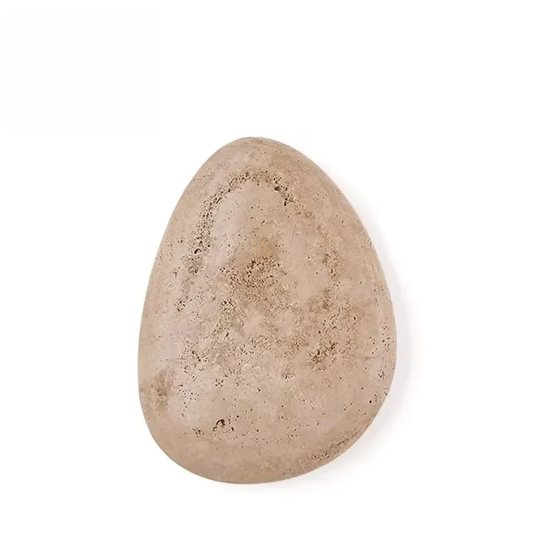 Wabi-sabi Travertine Wall Lamp Nordic Bedroom Bedside Light Natural Stone Cobblestone Sconce
