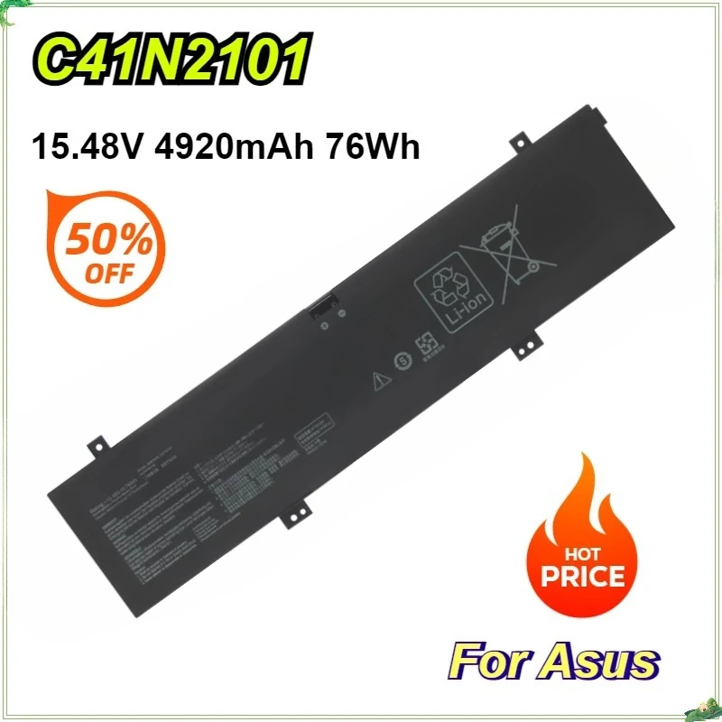 

Новый аккумулятор для ноутбука C41N2101 ASUS FX517Z FX517ZE FX517ZC FX517ZR FX517ZM GA402RK UM6702RA 15,48 В 4920 мАч/76 Втч