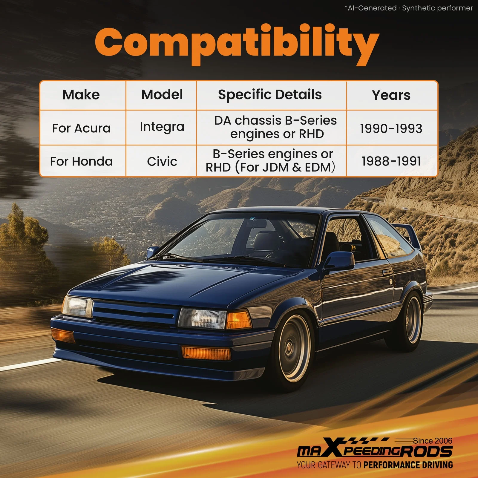 Performance Competition Traction Bar Kits For Honda Integra 90 91 92 93 Civic 88