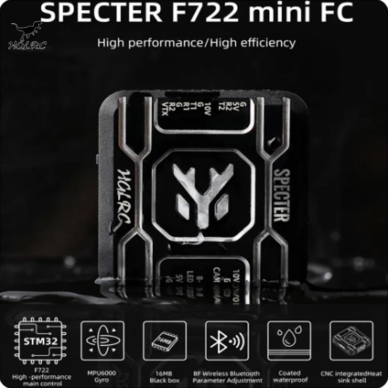 HGLRC SPECTER F722 Mini Flight Controller MPU6000 OSD BARO 16MB DUAL BEC 20X20mm 2-6S for FPV Freestyle Drones