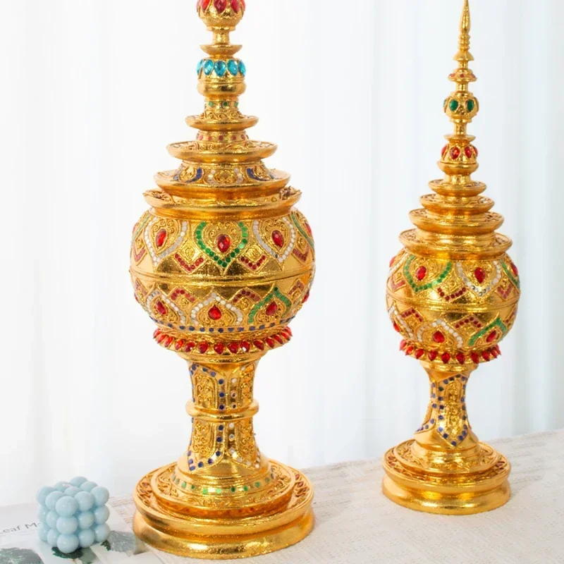 Stupa decoration South East Asia style home soft decoration Thai SPA handicraft art ornament