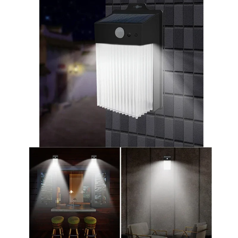 

1/2/4PCS Solar Garden Light Sensor Light Outdoor Garden Lighting Fence Stair Wall Square Waterproof Wall Light Adjustable IP65