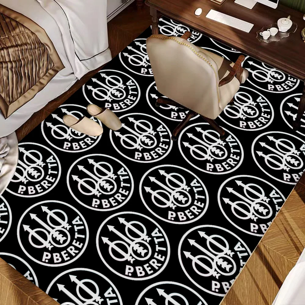 Gun Beretta Bathroom Mat Non-Slip Laundry Room Mat Laundry Decor Balcony Child Living Room Toilet Rug