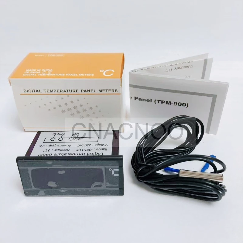 

Embedded Thermometer LED Digital Display Thermometer Refrigerator Freezer Digital Temperature Display Panel Probe Sensor 220V AC