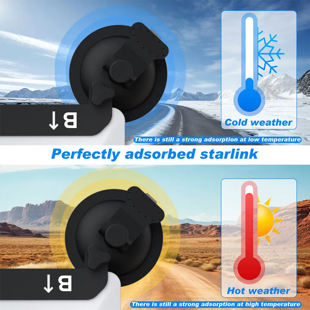 

Mount Suction Cup For Starlink Mini for Car Sunroof Starlink Mini Dish moonroof mounting Bracket for Cars RVs Boats Glass roof