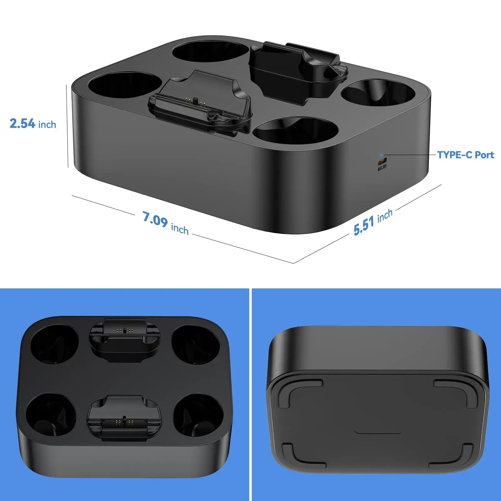 Stacja ładująca do kontrolerów PS5 Podwójna ładowarka do kontrolerów Playstation 5 i kontrolerów PS5 Edge Akcesoria do gier Ładowarka — zdjęcie produktu 4