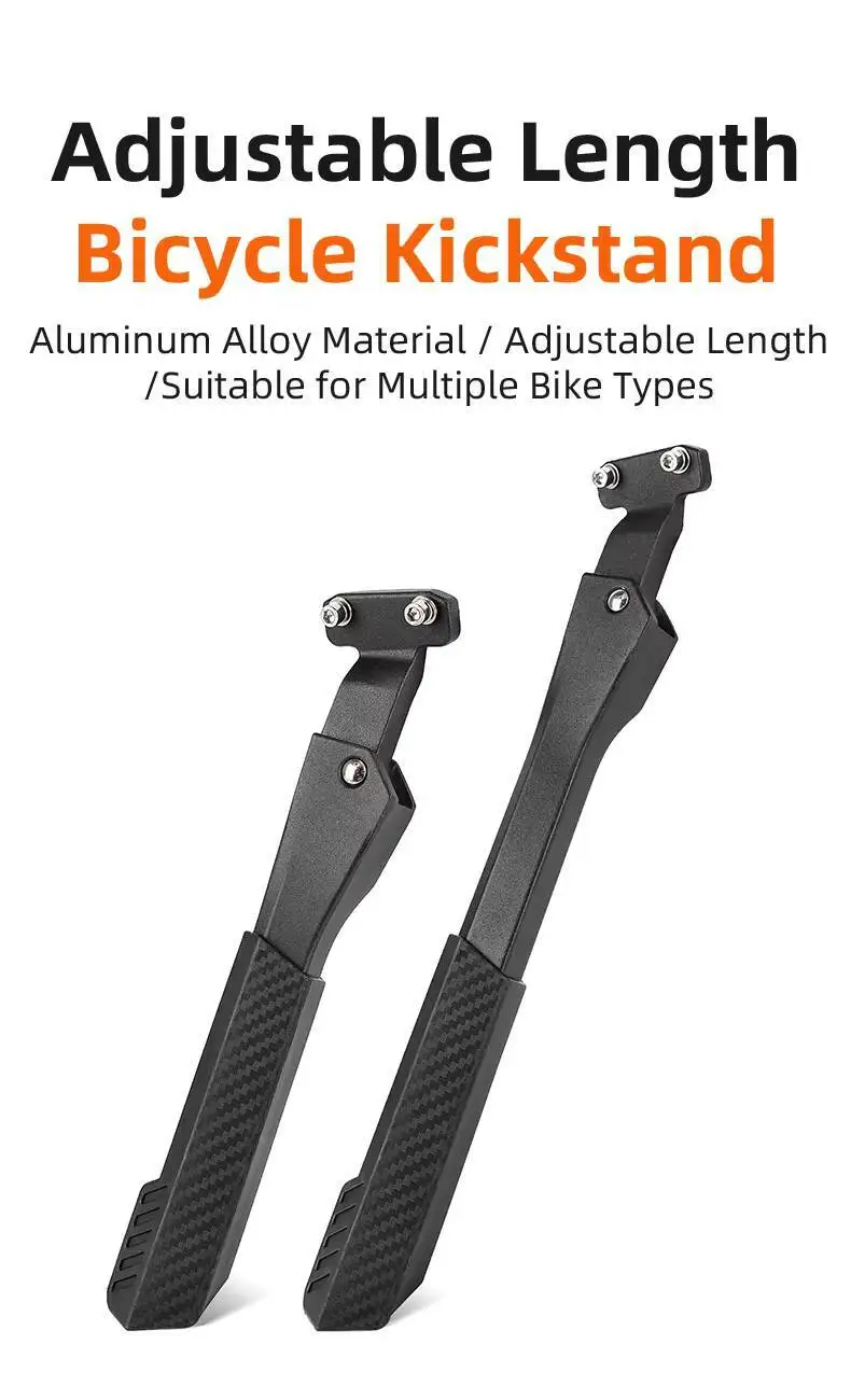 ESLNF Fahrradzubehör Fahrradständer aus bruchsicherer Aluminiumlegierung, verstellbare Länge, anwendbar für Fahrräder – Detail 3