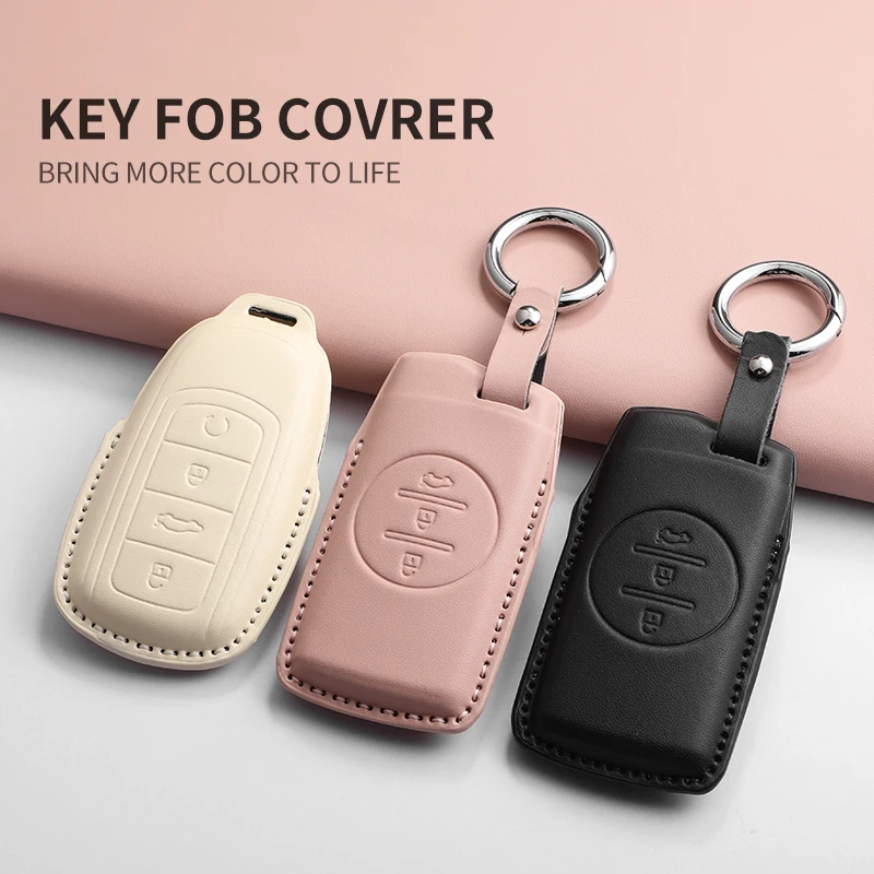 

For Chery Omoda 5 Tiggo 8 Pro 9 Arrizo 5plus Tiggo 3 5X Plus Jaecoo J7 8 Exeed TXL Car Key Case Shell Housing PU Auto Key Shell