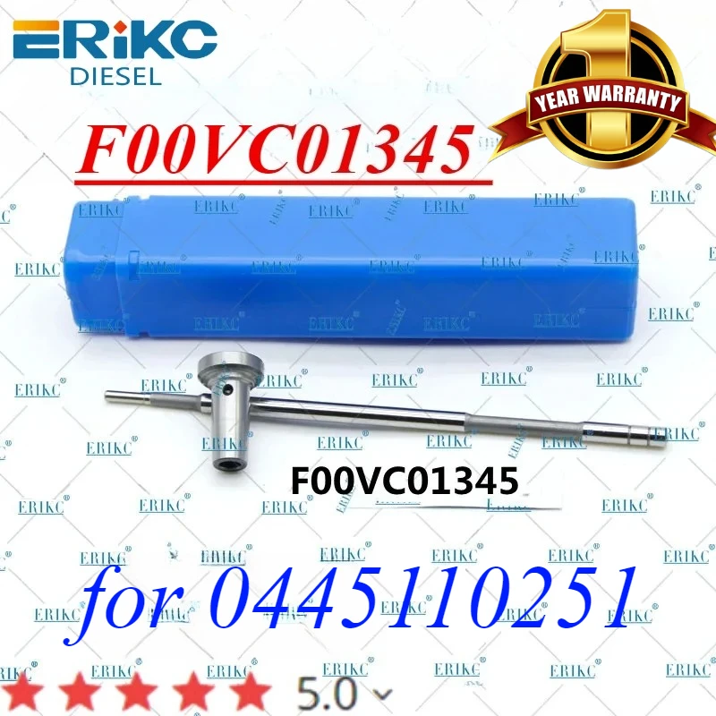 

ERIKC F00VC01345 Регулирующий клапан Common Rail F 00 В C01 345 Автозапчасть для топливной форсунки 0445110251