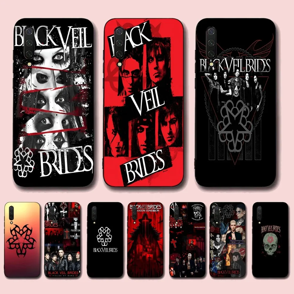 B-Black V-Veil B-Brides Band Phone Case For Xiaomi Mi 5X 8 9 10 11 12 Lite Pro 10T PocoX3pro PocoM3 Note 10 Pro Lite