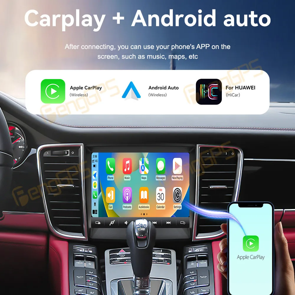 8.4 Inch Android 13 Car Radio CarPlay For Porsche Paramera 2010-2016 Touch Screen Multimedia Player GPS Navigation Head Unit DSP