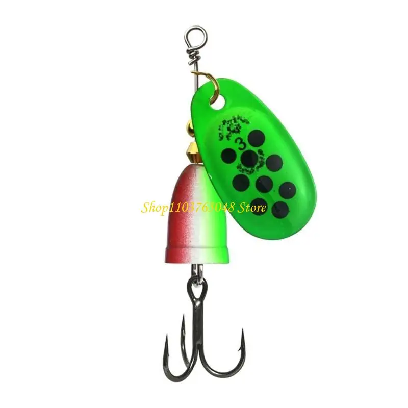 

R53E Fishing Lure Spinnerbait with Treble Hook Hard Metal Baits Fishing Tackle