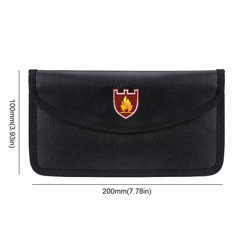 Fireproof Waterproof Document Bag Portable Envelope File Folder Cash Pouch SignalBlocking Bag Safe Money Bag For Home Office