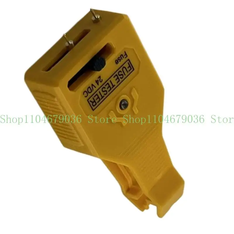 652F Automotive Blade Tester Puller for Vehicle Electrical Box Service, Car Circuit Test Tool with Two Metal Probes, Yellow ABS