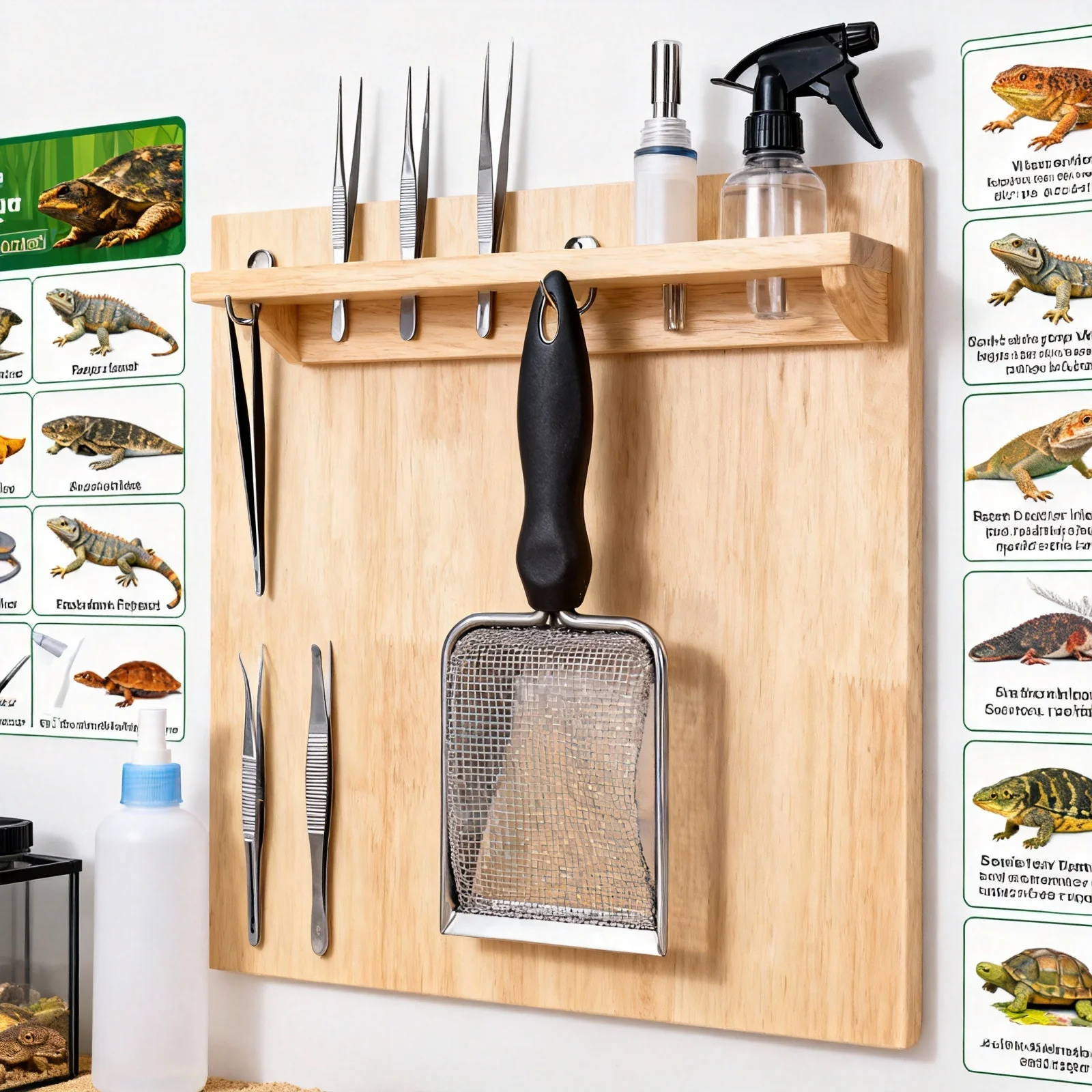 

1Pcs Stainless Steel Reptile Box Sand Shovel Comfortable Handle Sand Filtering Tool for Tortoise Lizard Snake Reptile Supplies