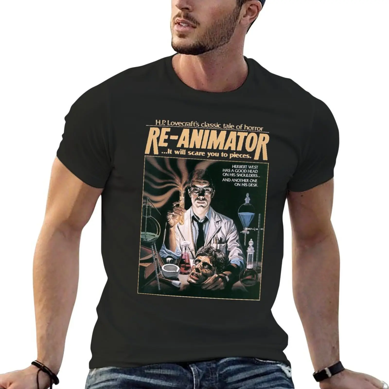 Re-Animator T-Shirt Short sleeve tee Aesthetic clothing summer top mens t shirt