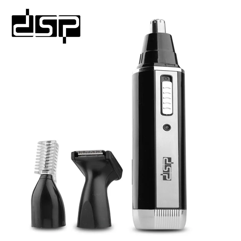 DSP Multifunctional Electric Nose Trimmer Eyebrow Shaver Sideburns Hair Removal Tool Battery Operated Rechargeable 3 in 1