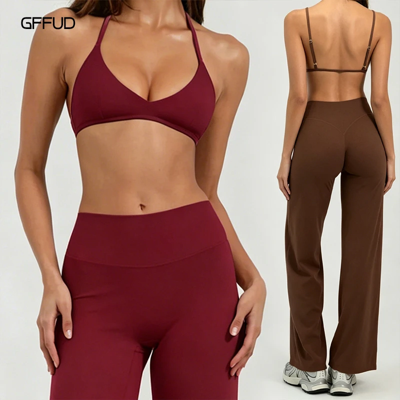 

Sports Bra Women Solid Color Breathable Shockproof Yoga Underwear with Chest Pad Sexy Back Running Workout Fitness Pilates