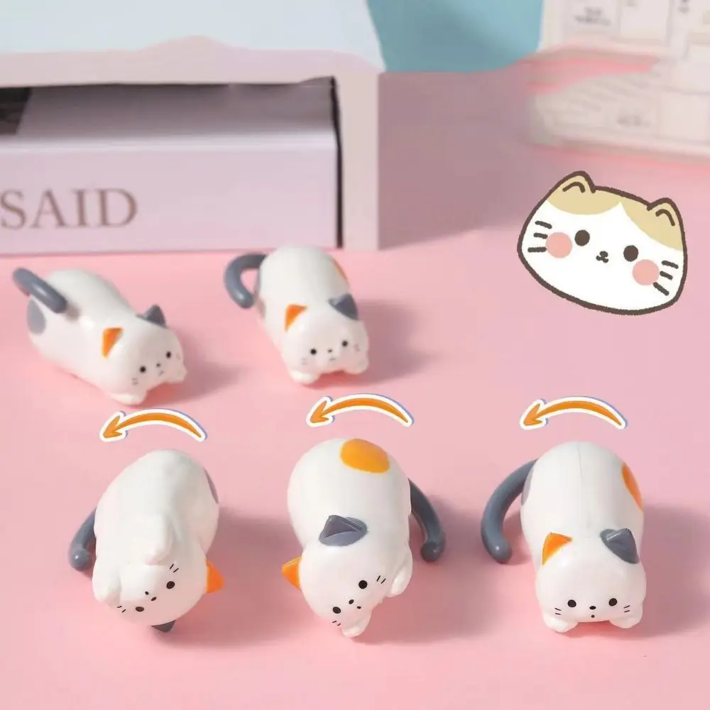 

3Pcs Windup Kitten Clockwork Kitten Movable Toy Interactive Cartoon Rolling Cat Toy Cute Climbing Cat Wind up Interactive Toys