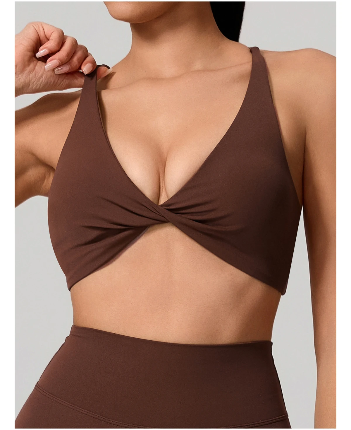 Hearuisavy Sommer Sexy Gym-Top für Damen, Lauf-BH mit Rückenkreuzung, Yoga-BH, Sport-BH, atmungsaktive Push-Up-Unterwäsche, Fitness-Workout-Top – Detail 26