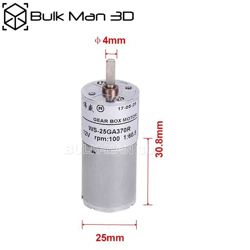 Motore a corrente continua 12V motoriduttore elettrico coppia elevata 92 giri/min