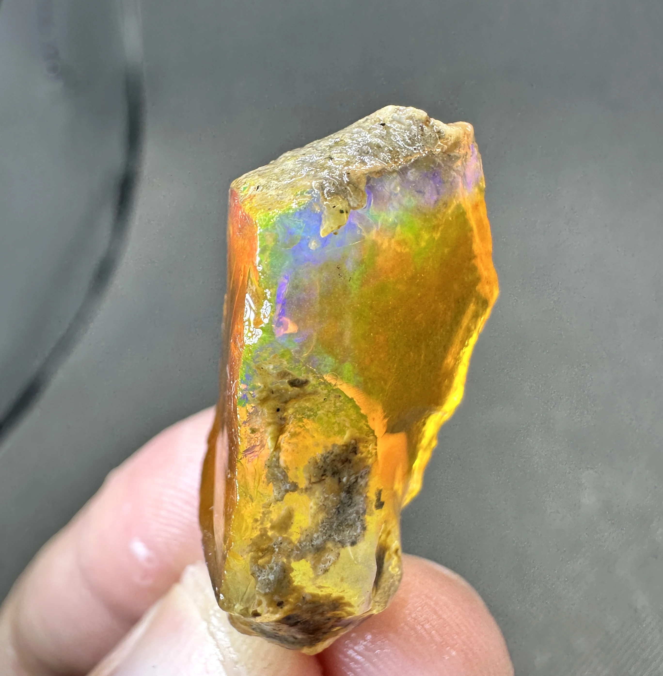 

5 g Natural rare color Ethiopia water Opal gem mineral specimen + healing quartz crystals and stones rock gemstone