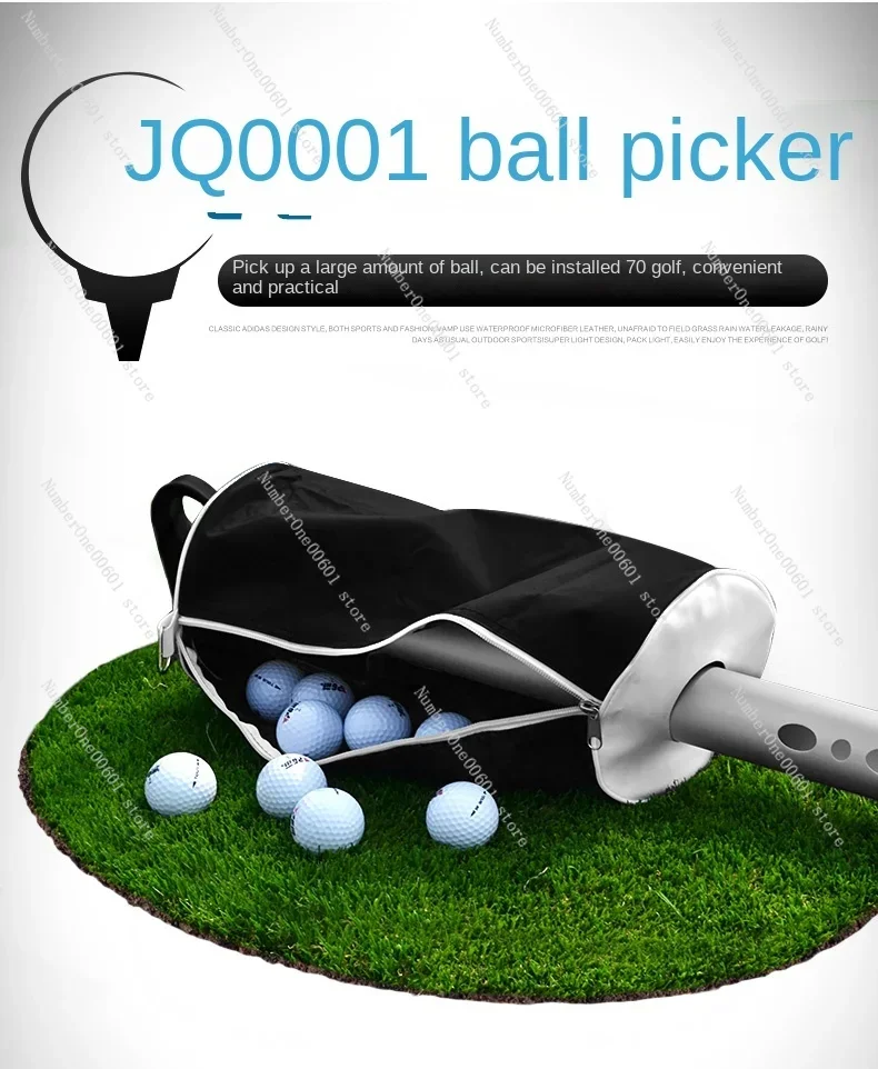 Golf Ball Picker Can Hold 70 Balls Ball Collector Course Equipment Supplies Ball Picker Bag