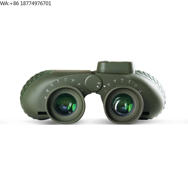 Waterproof 10X50 Green Binoculars with Compass Binocular Telescope BAK4 Prism Travel Telescope