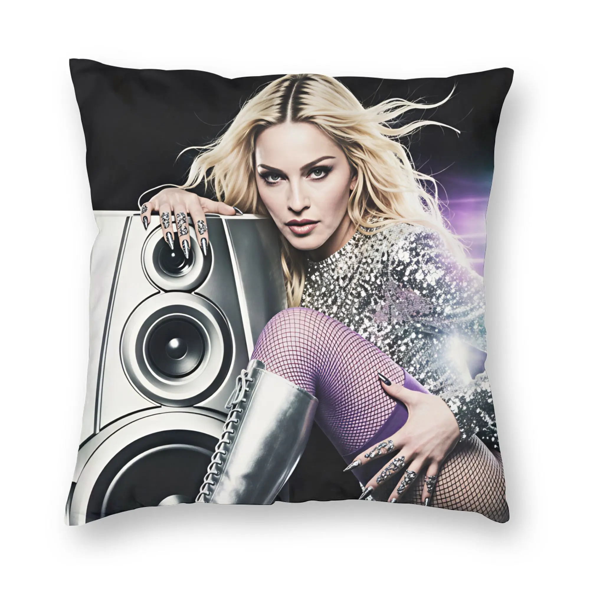 For M-Madonna Confessions II Pillow Case  Graphic Pillow Cover For Sofa Bedroom Home Decor Retro Trendy Cushion Cover