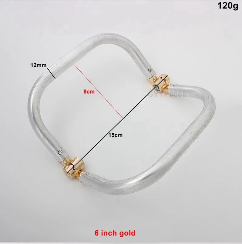 2-30 pieces,Medium 6inch 7.5 inch 8 inch Large 10 inch light weight aluminum tube clutch bag frame,Classical pouch new frames