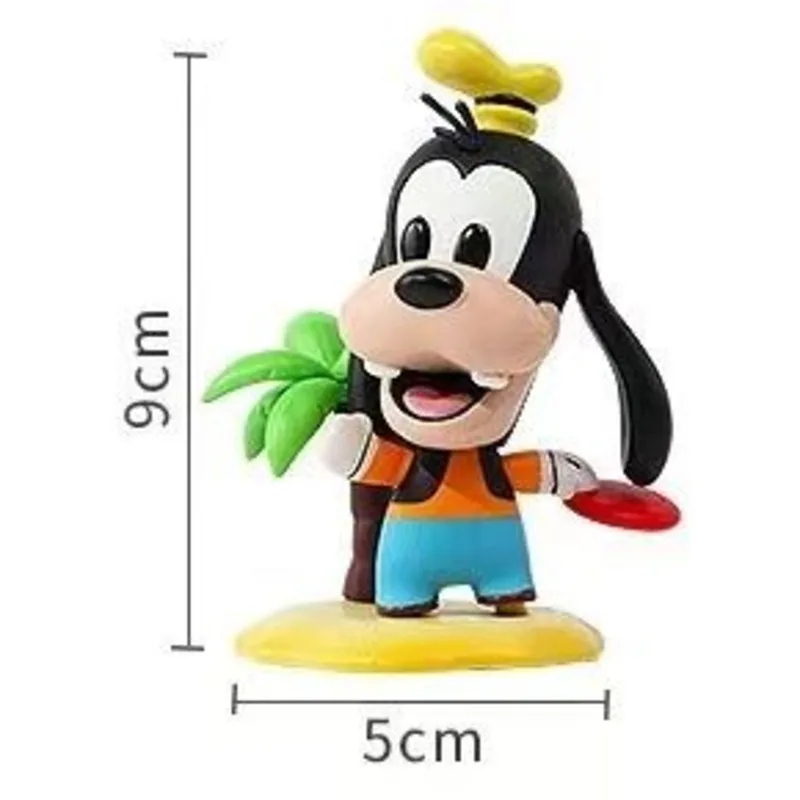 Disney Beach Series Figure Mickey Chip \'n\' Dale Anime Figure Tidal Play Model Dolls Room Car Decoration Children Birthday Gift