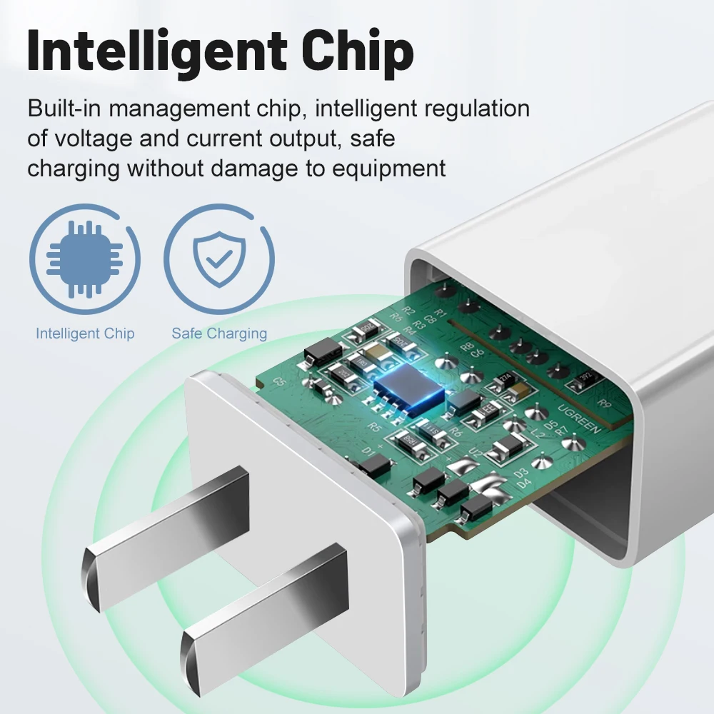 Зарядное устройство PD с USB-портом типа C, быстрая зарядка для iPhone 15 14 13 12 Pro Max Mini X XS, зарядное устройство для телефона с вилкой Стандарта ЕС/США