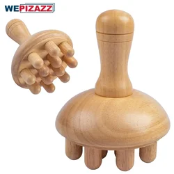 Wood Therapy Massage Tools, Mushroom Lymphatic Drainage Massager, Trigger Point for Deep Tissue, Wood Therapy Tools Body Shaping