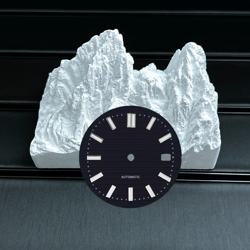 Customized Green Blue 30.5mm Green Luminous Watch Dial Modification Accessories Suitable for NH35 NH36 Automatic Movement NoLogo