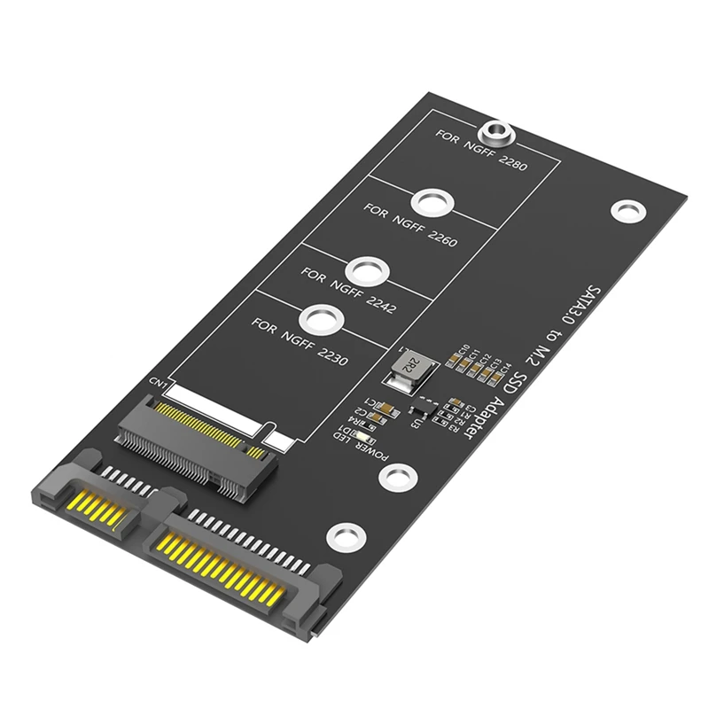 M.2 NGFF To SATA Adapter Card B Key/B & M Key SSD Converter For NGFF M.2 2280 2260 2242 2230 SSD (Not For M.2 NVME)