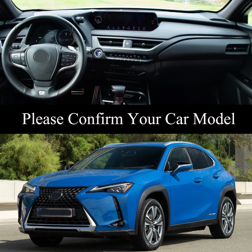 For Lexus UX 200 250h 300e ZA10 2019 - 2021 Dashboard Cover Board Mat Carpet Pad Sun Shade Retro Leather Cushion Car Accessory