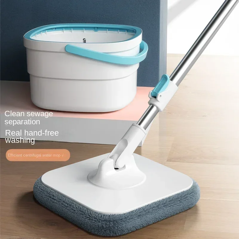 Clean Dirt Separation Mop Bucket Mop Lazy Labor-Saving Wholesale Mopping Gadget Rotating Mop Hand Wash-Free Household