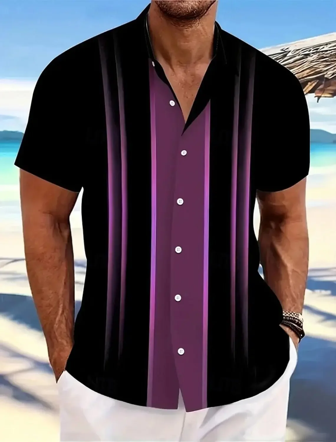 

Men's Geometric Line Abstract Art Shirt Summer Shirt Button Up Shirt Short Sleeve Fashion Summer 3D Print Casual Business Shirts