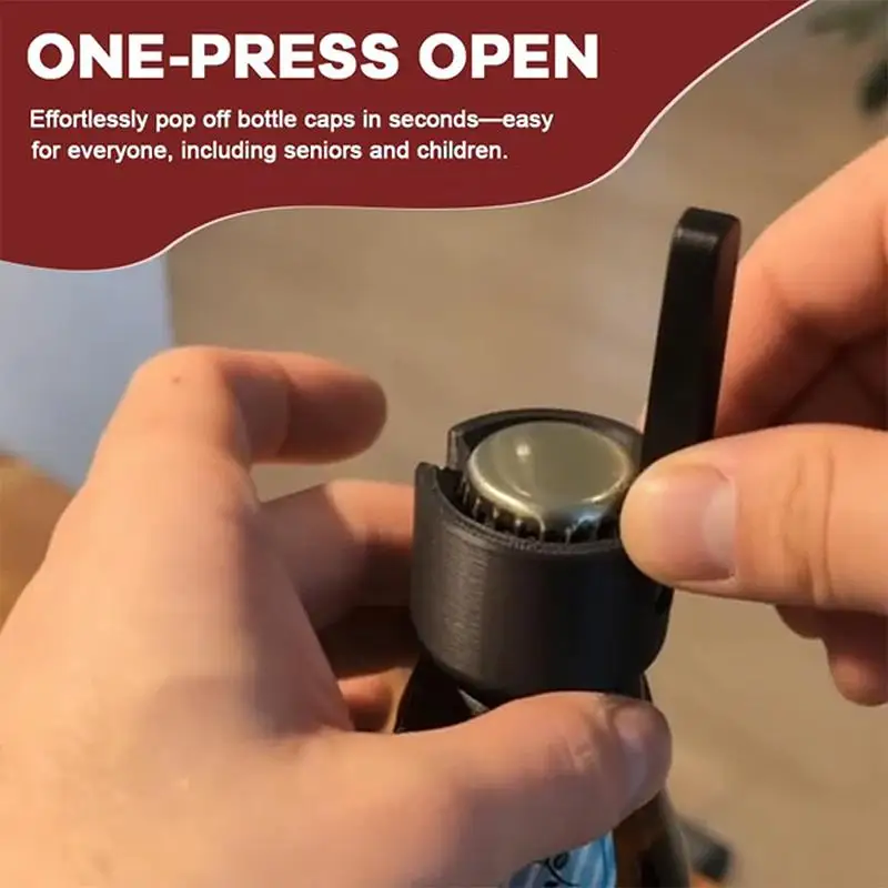Lever Beer Bottle Opener,Creative Bottlecap Pop Opener For Different Beer Bottles,Funny Kitchen Gadgets